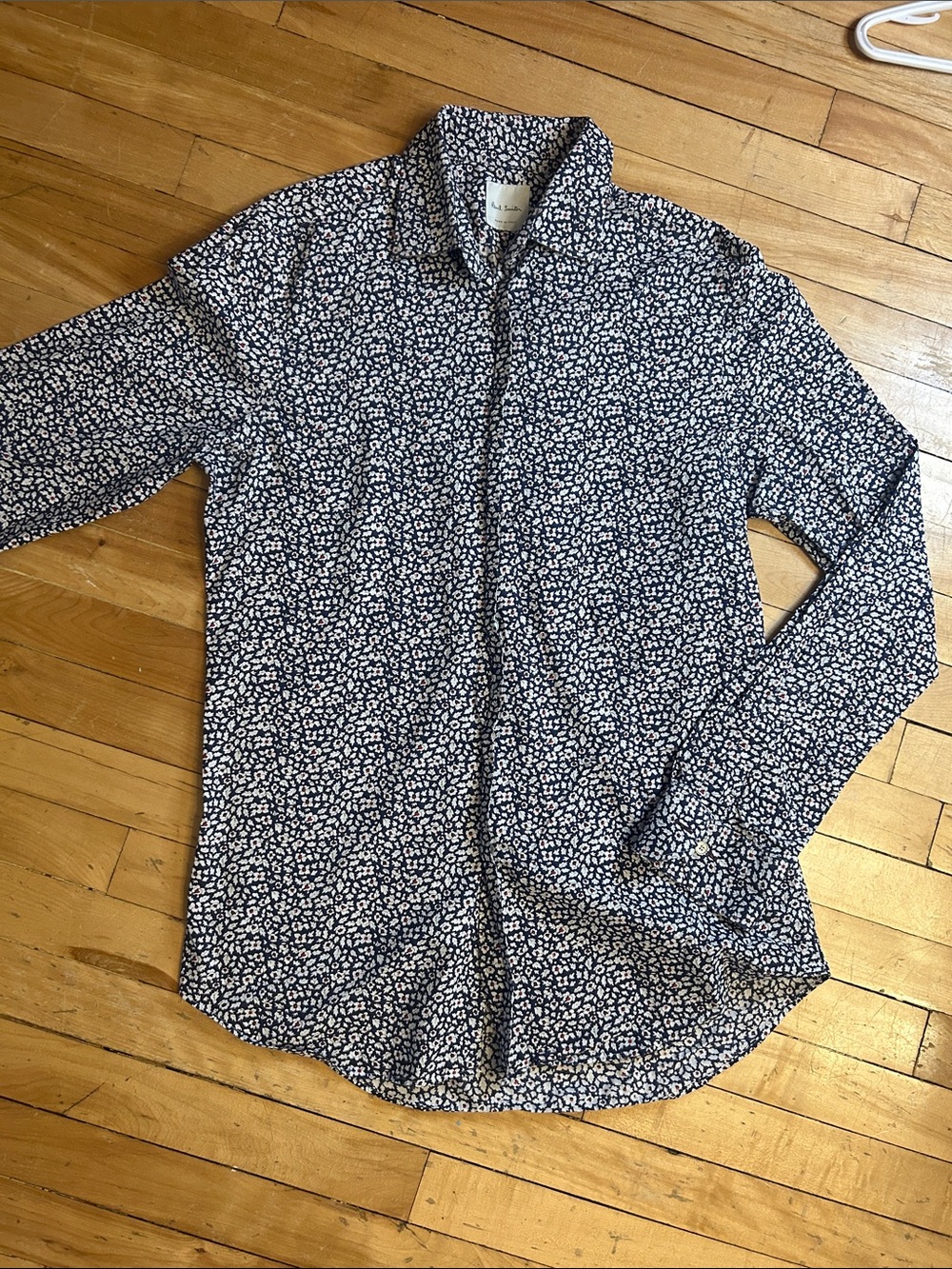 Paul Smith Italy Floral Liberty Print Cotton Button Down Shirt - Size 15.5 / M